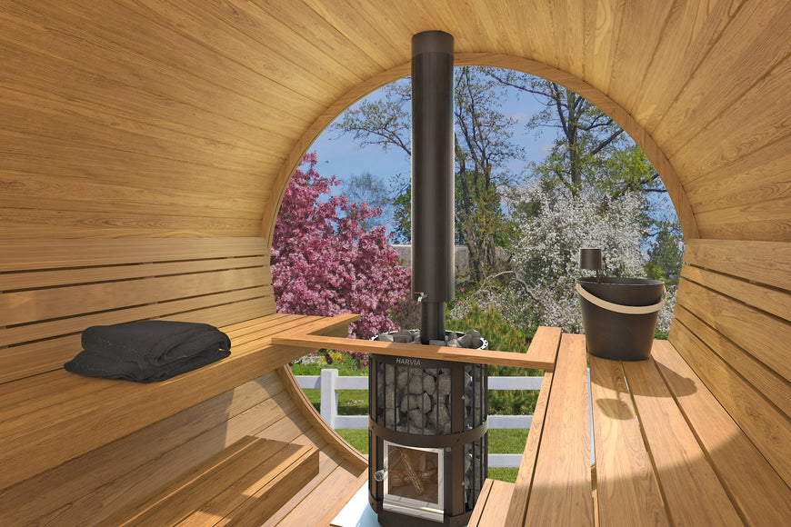 8-Person Outdoor Barrel Sauna