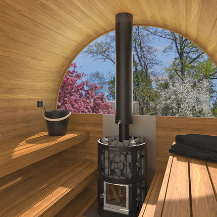 8-Person Outdoor Barrel Sauna