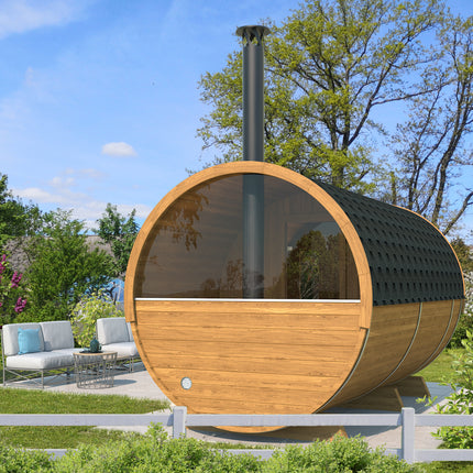 8-Person Outdoor Barrel Sauna